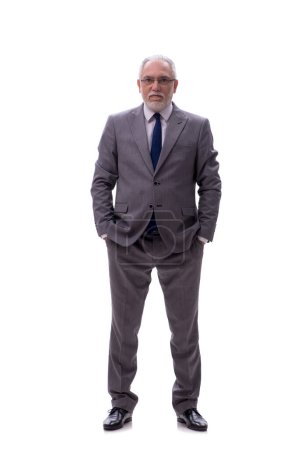 Téléchargez les photos : Homme d'affaires âgé isolé sur blanc - en image libre de droit