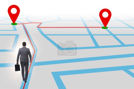 Photo for Concept of navigation in city - Royalty Free Image