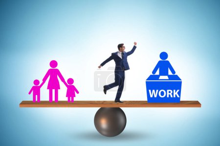 Photo for Work home balance with the business people - Royalty Free Image