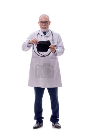 Photo for Old doctor isolated on white - Royalty Free Image