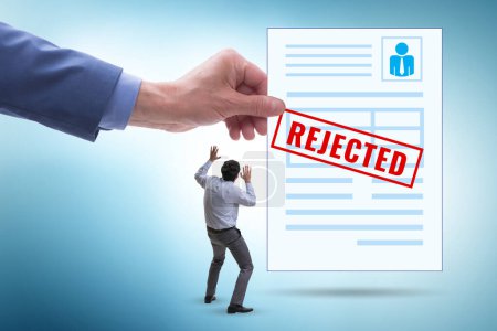Photo for Man receiving the rejection notice on his cv - Royalty Free Image