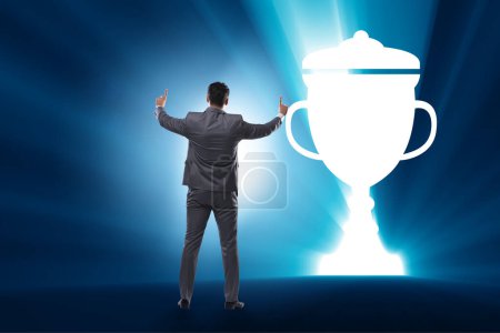 Photo for Concept of award with the business people - Royalty Free Image