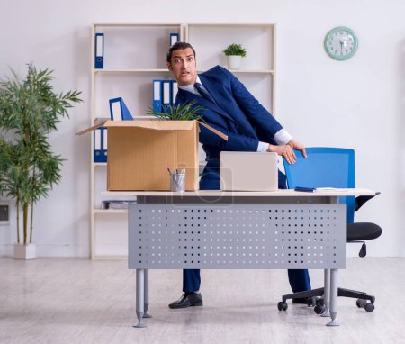 Photo for The young employee being made redundant - Royalty Free Image