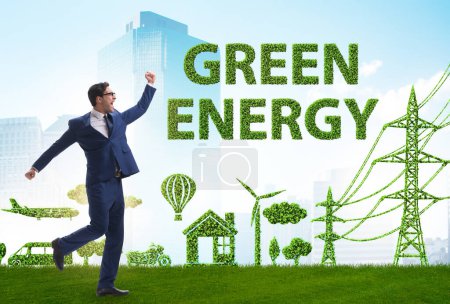 Photo for Green and ecology concept with the businessman - Royalty Free Image