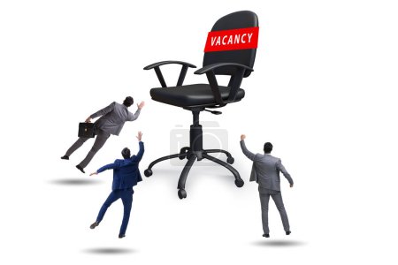 Téléchargez les photos : Concept de recrutement avec la chaise de bureau - en image libre de droit