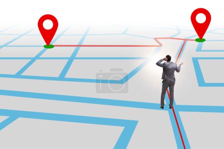 Photo for Concept of navigation in city - Royalty Free Image