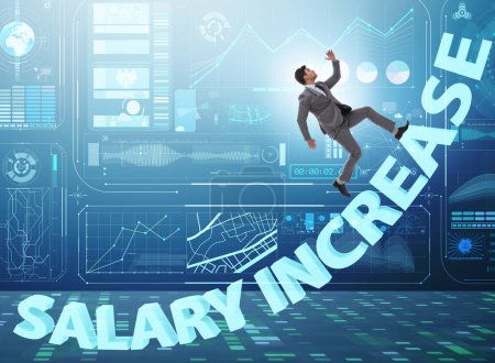Photo for The employee in salary increase concept - Royalty Free Image