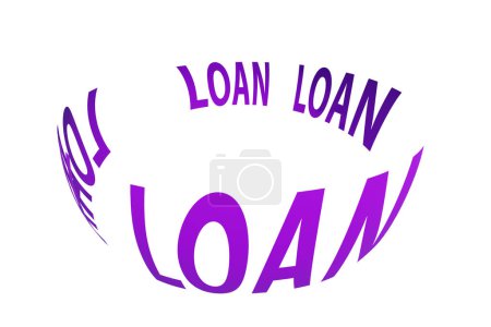 Photo for Debt and loan concept with the letters - Royalty Free Image