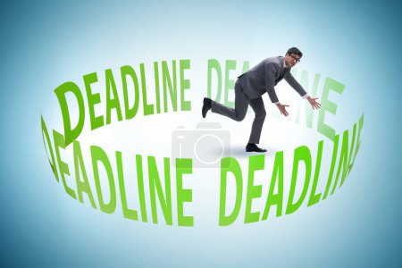 Photo for Business concept of deadline with the businessman - Royalty Free Image