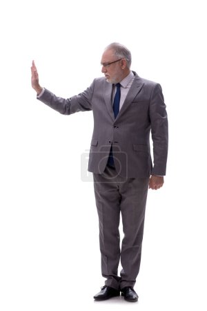 Foto de Hombre de negocios envejecido aislado en blanco - Imagen libre de derechos