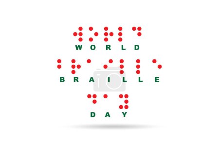 Téléchargez les photos : Concept du monde journée braille - en image libre de droit