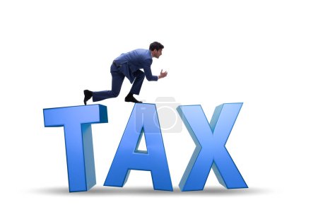 Photo for Tax concept with the large letters - Royalty Free Image