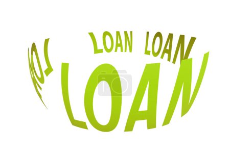 Photo for Debt and loan concept with the letters - Royalty Free Image