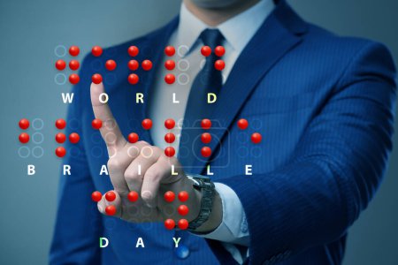Foto de Concepto del día mundial del braille - Imagen libre de derechos