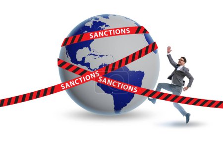Téléchargez les photos : Concept des sanctions politiques et économiques mondiales - en image libre de droit