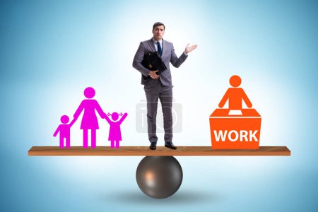 Photo for Work home balance with the business people - Royalty Free Image