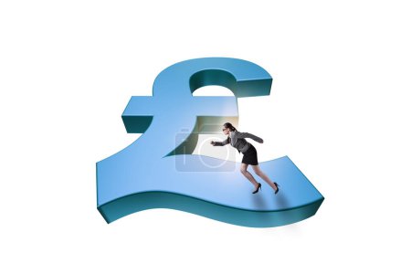 Photo for Concept with the british pound symbol - Royalty Free Image