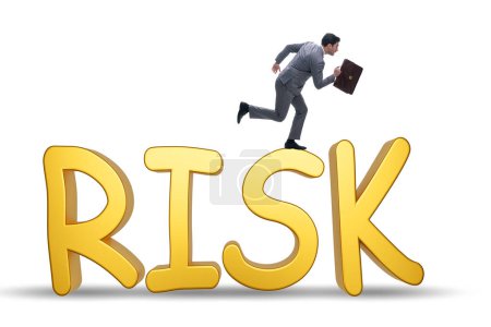 Foto de Concepto de gestión de riesgos con las letras - Imagen libre de derechos