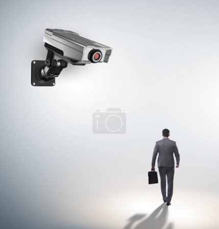 Photo for Cameras wathing man in the spying concept - Royalty Free Image