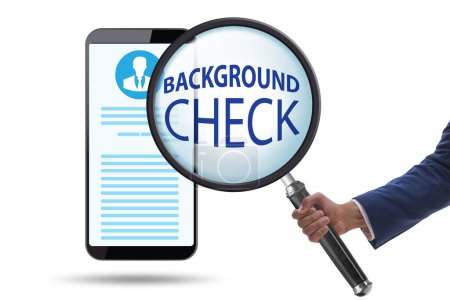 Photo for Concept of the background security check - Royalty Free Image