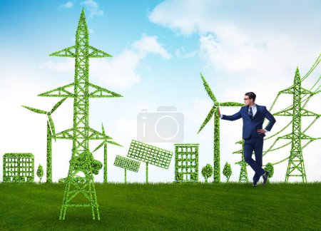 Photo for The green and ecology concept with businessman - Royalty Free Image