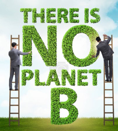 Foto de El concepto ecológico - no hay planeta b - Imagen libre de derechos