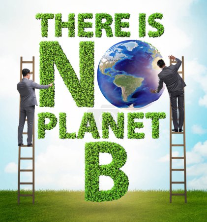 Foto de El concepto ecológico - no hay planeta b - Imagen libre de derechos