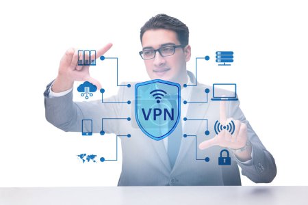 Téléchargez les photos : Réseau privé virtuel concept VPN - en image libre de droit