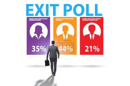 Photo for Exit poll concept for the elections - Royalty Free Image
