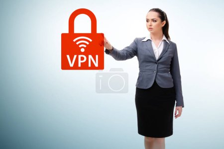 Téléchargez les photos : Réseau privé virtuel concept VPN - en image libre de droit
