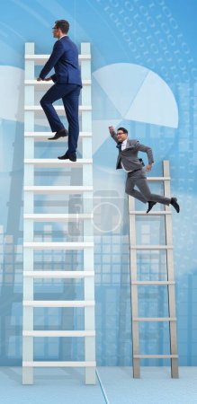 Photo for The career progression concept with various ladders - Royalty Free Image