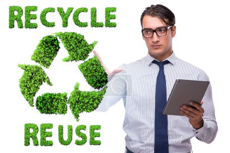 Téléchargez les photos : Recycler le logo avec le concept écologique - en image libre de droit