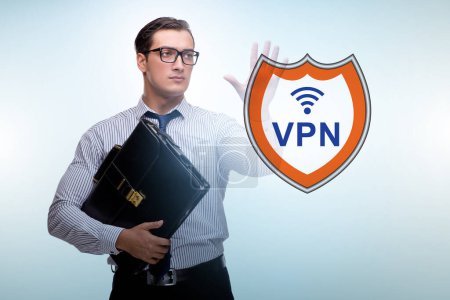 Foto de Concepto VPN de red privada virtual - Imagen libre de derechos