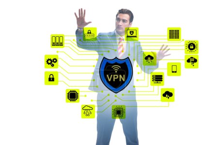Foto de Concepto VPN de red privada virtual - Imagen libre de derechos