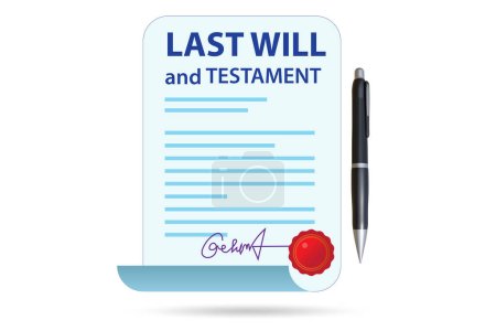 Última voluntad y testamento como concepto legal