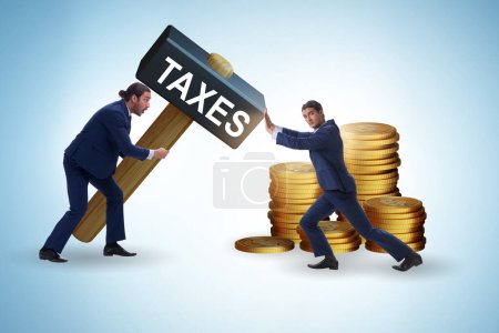 Photo for Business people in the tax concept - Royalty Free Image