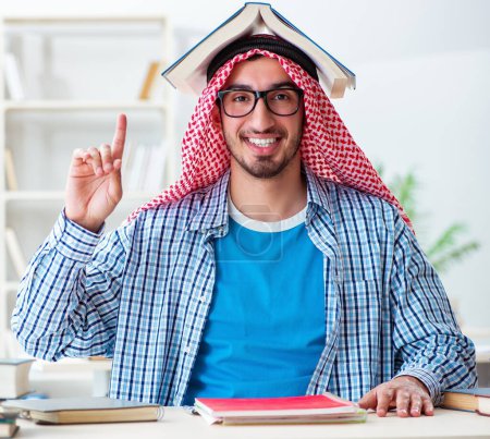 Photo for The arab student preparing for university exams - Royalty Free Image