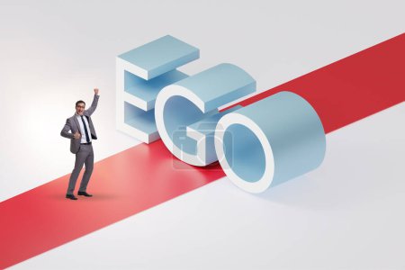 Photo for Ego personality concept with the businessman - Royalty Free Image