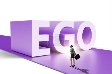 Photo for Ego personality concept with the businesswoman - Royalty Free Image