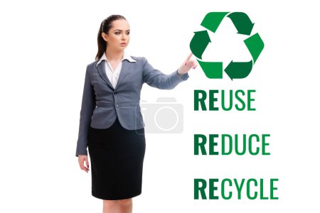 Téléchargez les photos : Recycler le logo avec le concept écologique - en image libre de droit