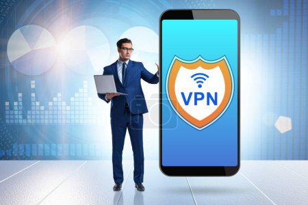 Photo for Virtual private network VPN cybersecurity concept - Royalty Free Image