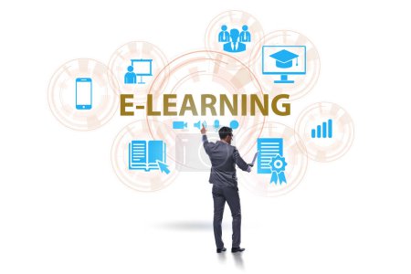 Photo for E-learning concept as the modern way of education - Royalty Free Image