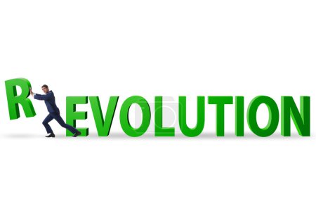 Photo for Evolution turning into the revolution concept - Royalty Free Image