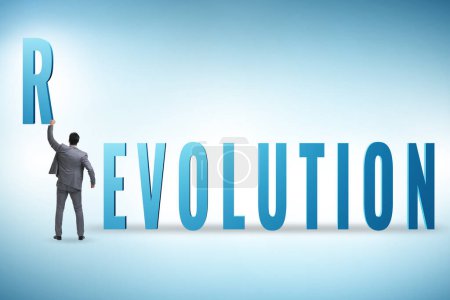 Photo for Evolution turning into the revolution concept - Royalty Free Image
