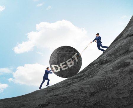 Foto de El concepto de deuda y préstamo - Imagen libre de derechos