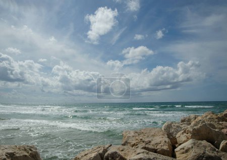 View of Mediterranean Sea. Herzliya. Israel.