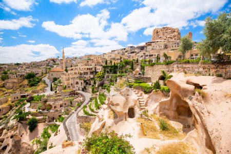 Photo for Amazing landscape view of Uchisar town in Cappadocia Turkey - Royalty Free Image
