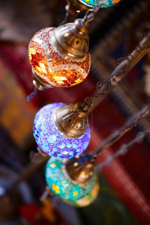 Photo for Traditional colorful turkish lanterns - Royalty Free Image