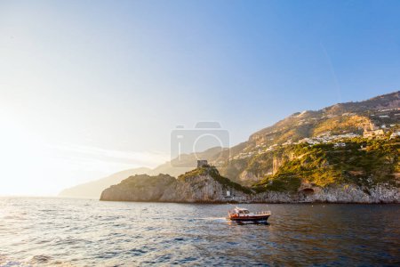 Hermoso paisaje de la costa de Amalfi en Italia