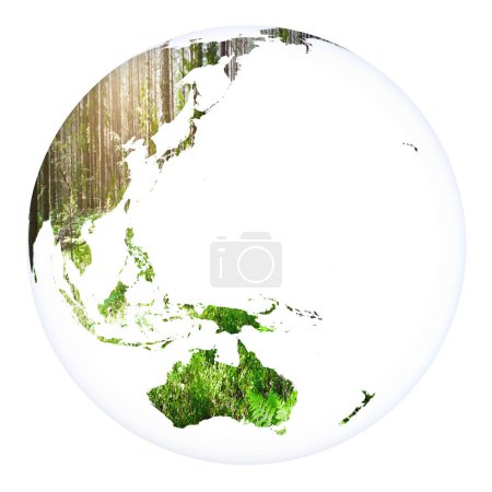 Foto de Concepto mundial planeta Tierra. Elementos de esta imagen proporcionados por la NASA. Renderizado 3D - Imagen libre de derechos